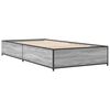 vidaXL Cadre de lit sans matelas sonoma gris 90x200 cm