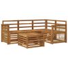 vidaXL Ensemble de canap&eacute;s d'ext&eacute;rieur 5 pc Naturel Polyester