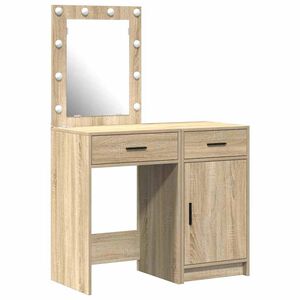 vidaXL Table de Toilette 2 pc Marron 50 x 41 x 135 cm
