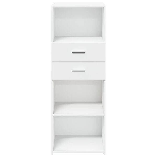 vidaXL Buffet haut blanc 45x42,5x124 cm bois d'ingénierie