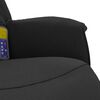vidaXL Fauteuil inclinable de massage avec repose-pieds noir tissu