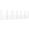 vidaXL Panier de gabion en forme de U avec 7 poteaux Fer 740x20x200 cm