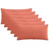 vidaXL Housse de coussin 6 pcs ALMELO Rouge orange 40 x 70 cm
