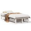 vidaXL Cadre de lit sans matelas blanc 100x200 cm bois de pin massif