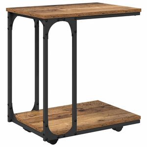vidaXL Table d'appoint Bois ancien 50 x 35 x 55,5 cm Bois d'ing&eacute;nierie