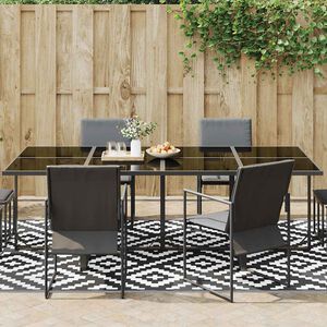 vidaXL Tapis d'ext&eacute;rieur ARAKIL Blanc et noir 190x290 cm PP