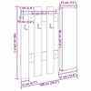 vidaXL Porte-manteau mural Montage mural Bois ancien 100 x 10 x 100 cm