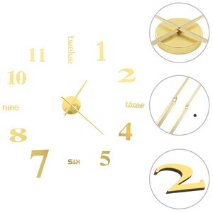 vidaXL Horloge murale 3D Design moderne 100 cm XXL Dor&eacute;