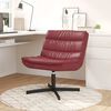 vidaXL Chaise pivotante Bordeaux 63 x 75 x 76 cm PU