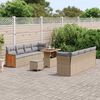 vidaXL Ensemble de canap&eacute; de jardin 11 pcs beige et gris clair