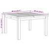 vidaXL Table basse Marron 60 x 60 x 36 cm Bois de teck massif