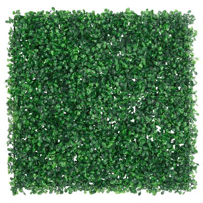 vidaXL Clôture à feuilles d’arbustes artificiels 6 pcs vert 50x50 cm