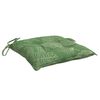 vidaXL Coussins de chaise lot de 6 &agrave; motif de feuilles 50x50x7 cm