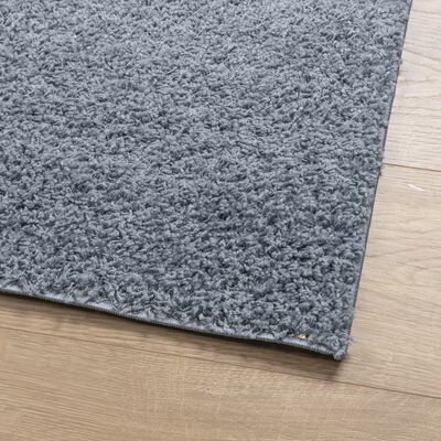 vidaXL Tapis shaggy PAMPLONA poils longs moderne bleu 160x230 cm