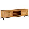 vidaXL Meuble TV Bois de manguier massif 140 x 30 x 40 cm