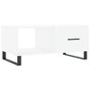 vidaXL Table basse blanc 90x50x40 cm bois d'ing&eacute;nierie