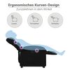 vidaXL Fauteuil inclinable de massage Noir Similicuir