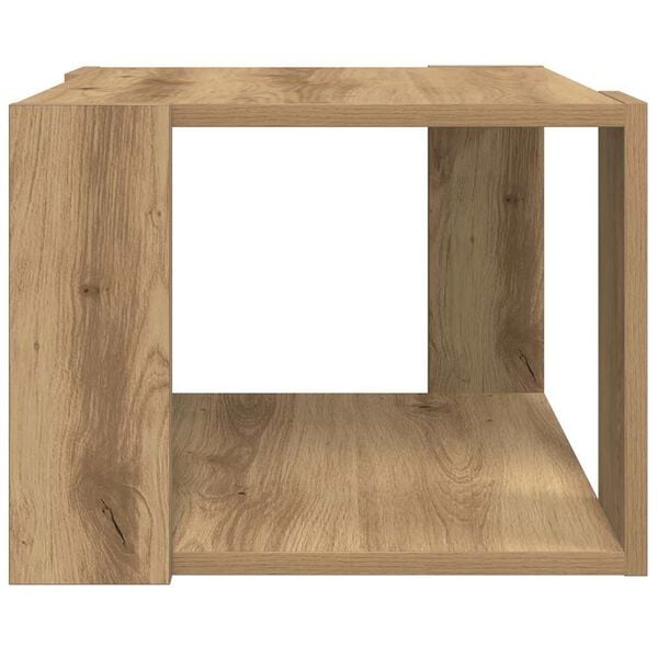 vidaXL Table basse ch&ecirc;ne artisanal 40x40x30 cm bois d'ing&eacute;nierie