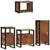 vidaXL Ensemble de mobilier de salle de bain 4 pcs Bois Recycl&eacute; Solide