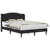 vidaXL Cadre de lit avec t&ecirc;te de lit Noir 120 x 190 cm Simili cuir