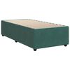 vidaXL Sommier &agrave; lattes de lit et matelas Vert fonc&eacute; 80x200 cm Velours