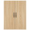 vidaXL Buffet haut Ch&ecirc;ne sonoma 69,5x34x180 cm Bois d'ing&eacute;nierie