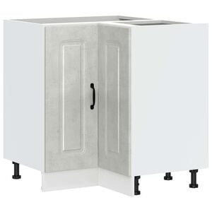vidaXL Armoire d'angle de cuisine Kalmar gris b&eacute;ton bois d'ing&eacute;nierie