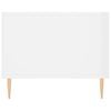 vidaXL Table basse Blanc brillant 90x50x40 cm Bois d'ingénierie