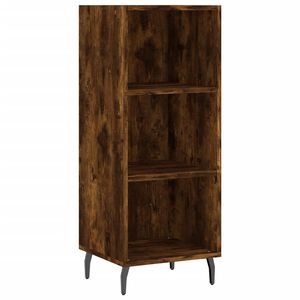 vidaXL Buffet ch&ecirc;ne fum&eacute; 34,5x32,5x90 cm bois d'ing&eacute;nierie