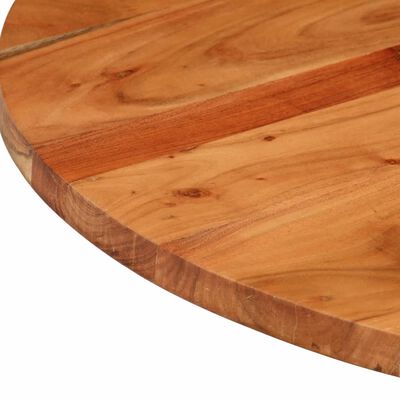 vidaXL Dessus de table Ø80x3,8 cm rond bois massif d'acacia