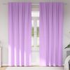 vidaXL Rideaux occultants avec anneaux 2 pcs Violet 245 x 140 cm