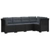 vidaXL Canap&eacute; de Jardin 5 Places avec Coussins Aspect Rotin PP