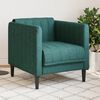 vidaXL Fauteuil vert fonc&eacute; tissu