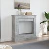VidaXL Cadre de cheminée gris béton 90x30x90 cm bois d'ingénierie