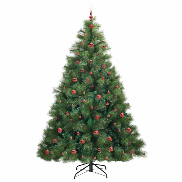 vidaXL Sapin de No&euml;l artificiel avec 300 LED Vert 240 cm PE et PVC