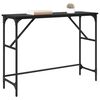 vidaXL Table console Ch&ecirc;ne noir 100 x 32 x 75 cm Bois d'ing&eacute;nierie