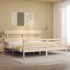 vidaXL Cadre de lit sans matelas 200x200 cm bois massif