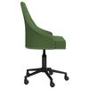 vidaXL Chaise pivotante de salle &agrave; manger Vert fonc&eacute; Velours
