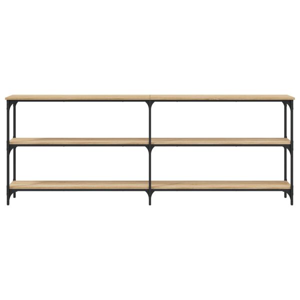vidaXL Table console Chêne Sonoma 200 x 29 x 75 cm Bois d'ingénierie