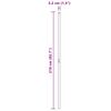 vidaXL Poteau de cl&ocirc;ture. 2 pcs Gris Acier peint par poudre