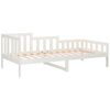 vidaXL Lit de jour sans matelas blanc 90x190 cm bois de pin massif