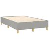 vidaXL Sommier &agrave; lattes de lit et matelas et LED Gris clair 120x200 cm