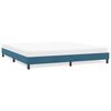 vidaXL Cadre de lit sans matelas bleu fonc&eacute; 180x220 cm velours
