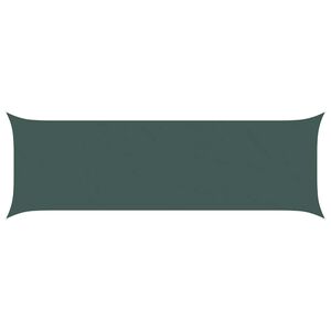 vidaXL Voile d'ombre Vert fonc&eacute; 2 x 6 m 100 % polyester Oxford