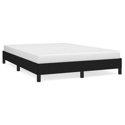 vidaXL Cadre de lit sans matelas noir 140x200 cm tissu