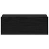 vidaXL Table de chevet flottante en ch&ecirc;ne noir 40 x 32 x 15 cm bois d'ing&eacute;nierie