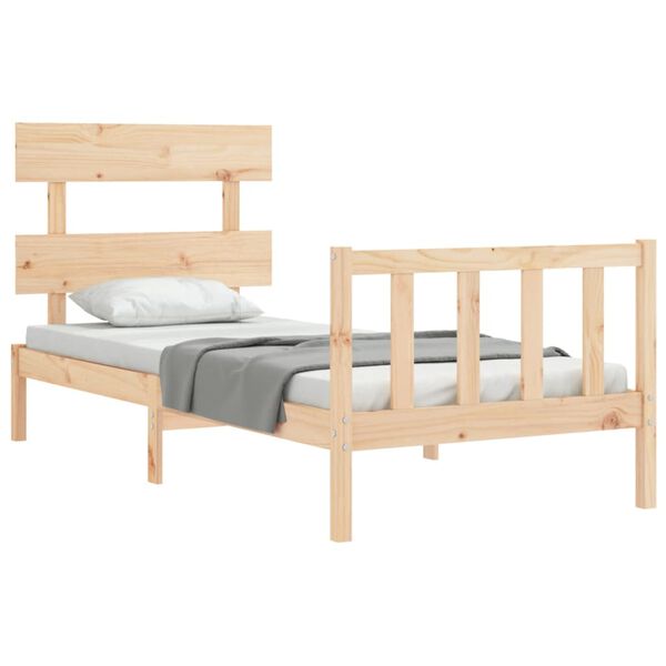 vidaXL Cadre de lit sans matelas bois de pin massif