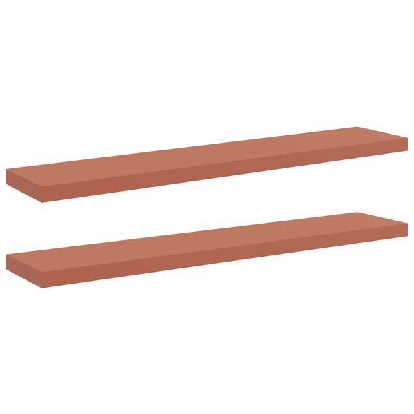 vidaXL &Eacute;tag&egrave;re Murale 2 pcs Rouge 120 x 23,5 x 4 cm Bois d'ing&eacute;nierie