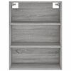 vidaXL Buffet haut Sonoma gris 69,5x34x180 cm Bois d'ing&eacute;nierie