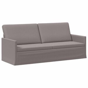 vidaXL Canap&eacute; 3 places Taupe 190 x 81 x 82 cm Tissu